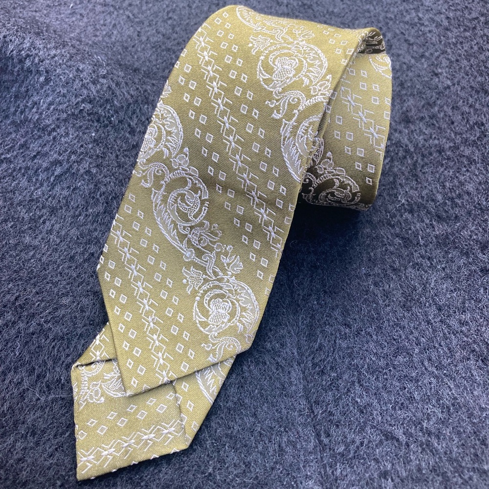Vintage Silk Olive Tie